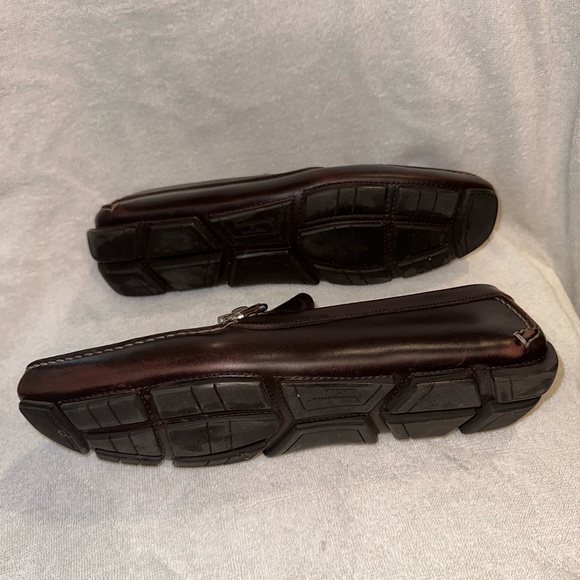 Salvatore Ferragamo Men’s Loafers Parigi Size 10 Hickory Calf - Picture 2 of 5